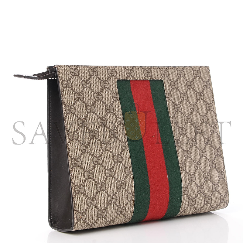 GUCCI SUPREME WEB POUCH 475316 (26*20*6cm)